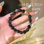 Silver Aventurine Black Gold Super Bracelet