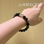 Silver Aventurine Black Gold Super Bracelet