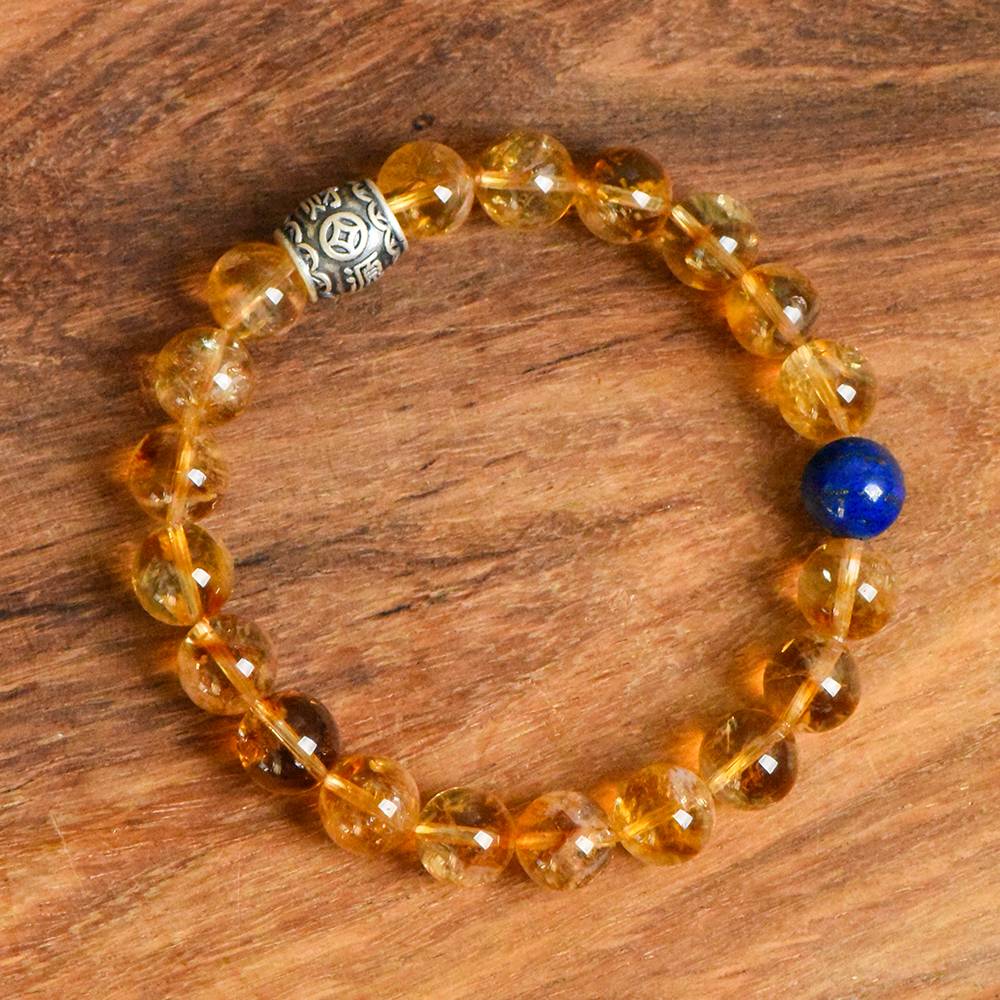 Huang Aise Blue Lapis Lazuli Bracelet (For Men)