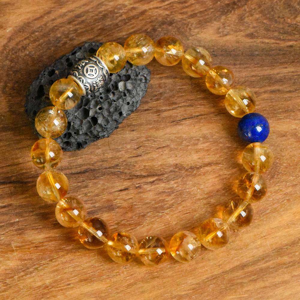 Huang Aise Blue Lapis Lazuli Bracelet (For Men)