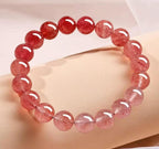 Gradient Strawberry Crystal Bracelet
