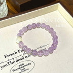 Amethyst and White Moonlight Bracelet